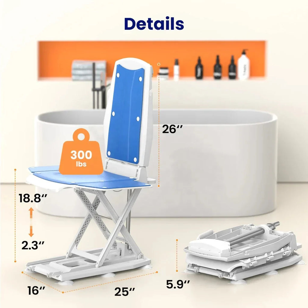 Medical Grade Foldable Electric Elderly Floor Lift Chair