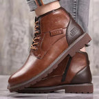 Fashion High-Cut Lace-up Vintage Style Men Winter Boots