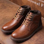 Fashion High-Cut Lace-up Vintage Style Men Winter Boots
