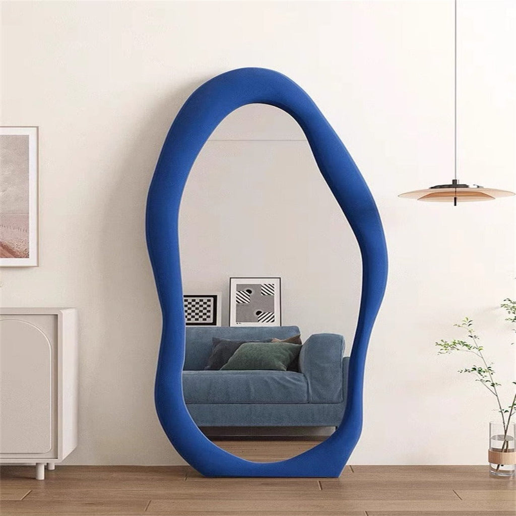 Wavy-Curvy-Asymmetrical Irregular Large Mirror