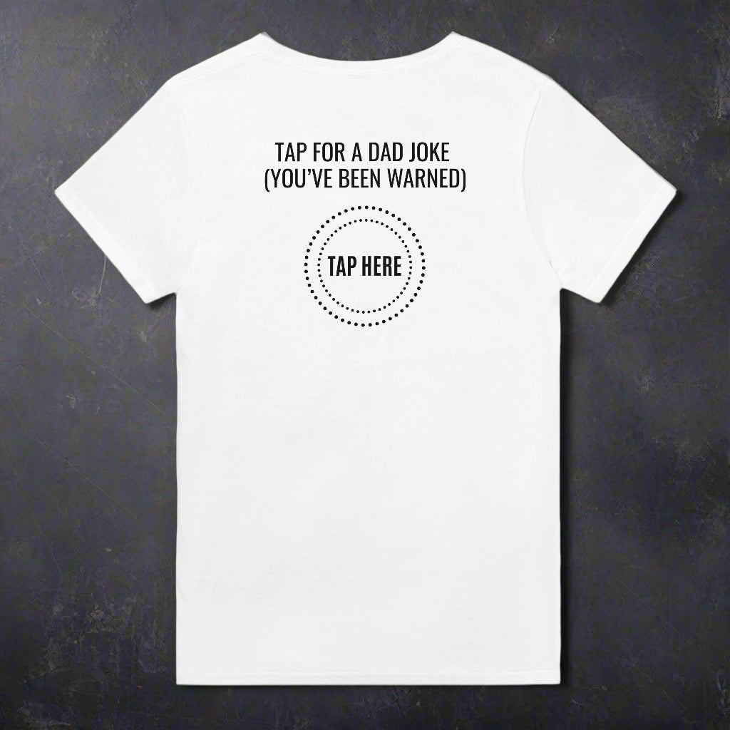 Tap For a Dad Joke Funny Cotton T-Shirt