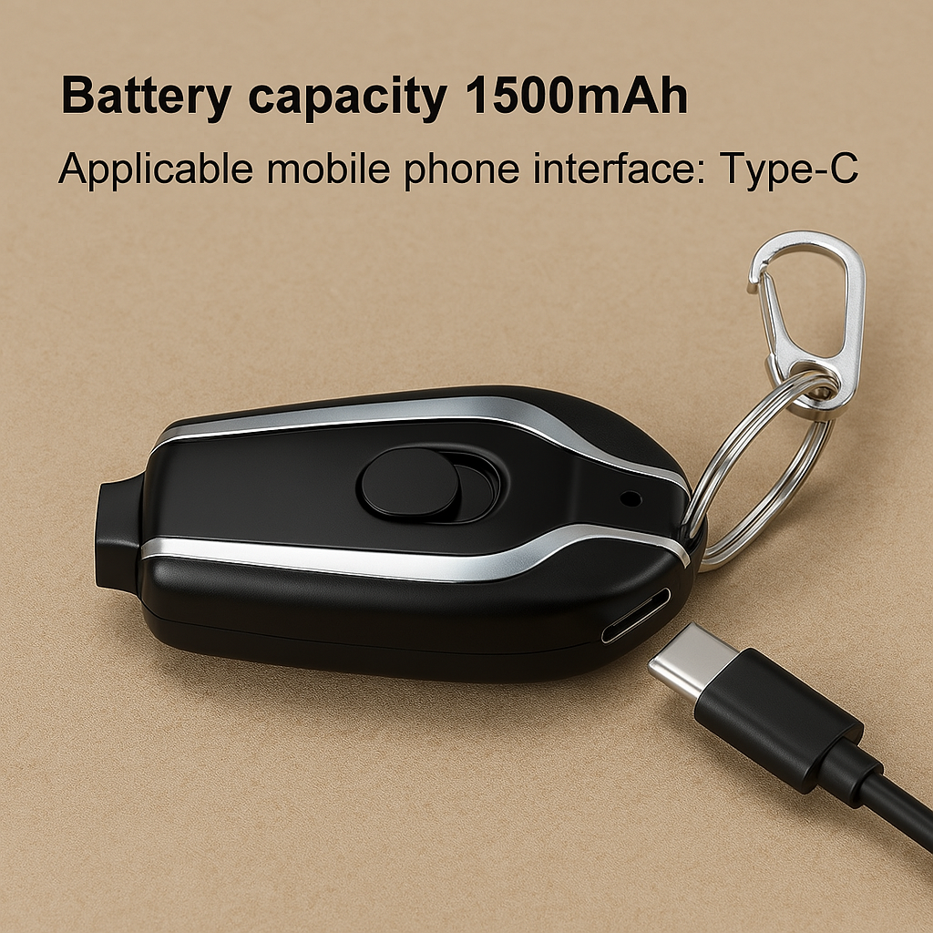 Mini Keychain Emergency Power Bank