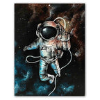 Dreaming Astronaut Space Canvas Painting
