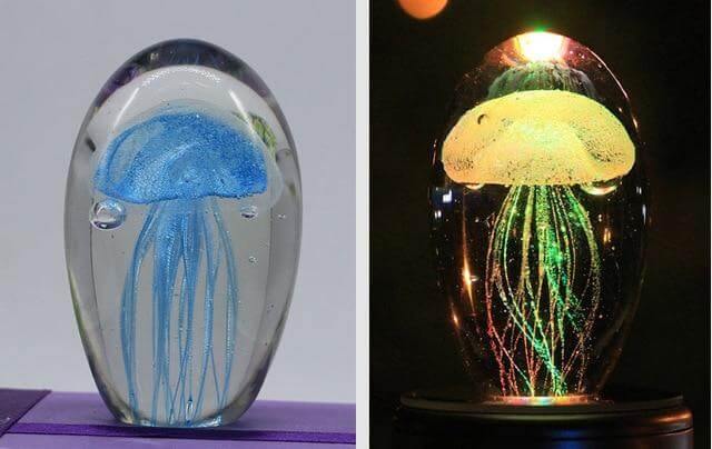 Crystal Jellyfish LED Lamp
