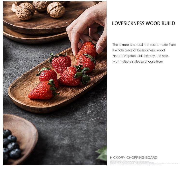 Irregular Natural Wood Plates