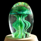 Jellyfish Hand Blown Glass Art Collectible