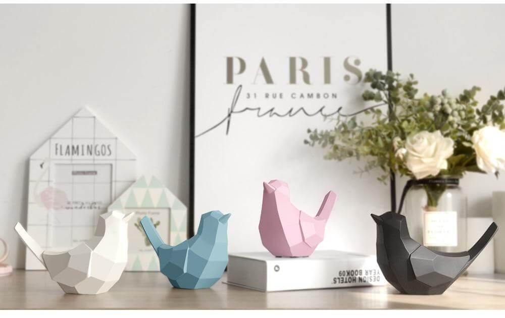 Geometric Bird Money Piggy Bank
