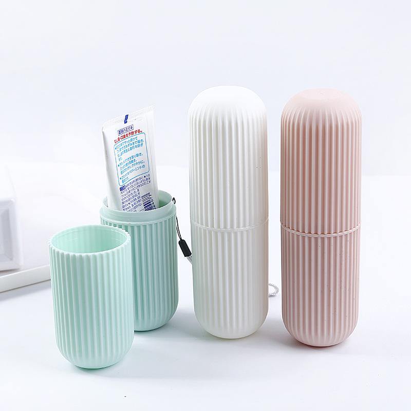 Pastel Portable Travel Toothbrush Case