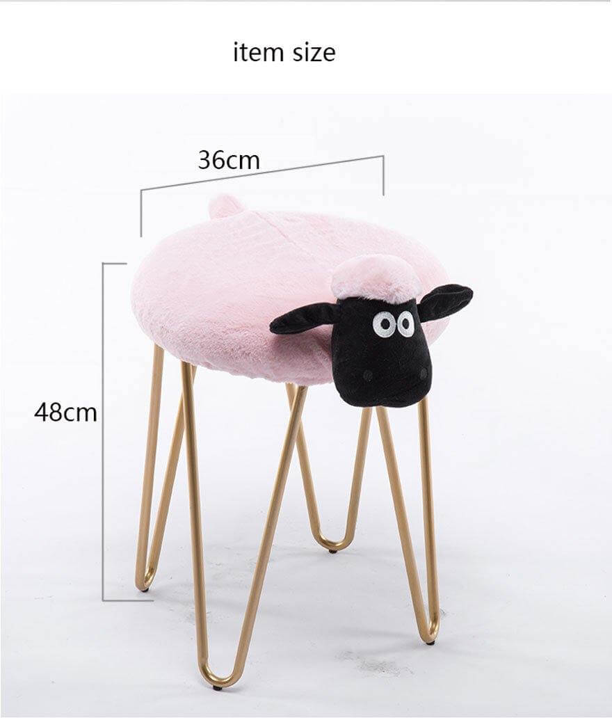 Nordic Style Iron Sheep Stool