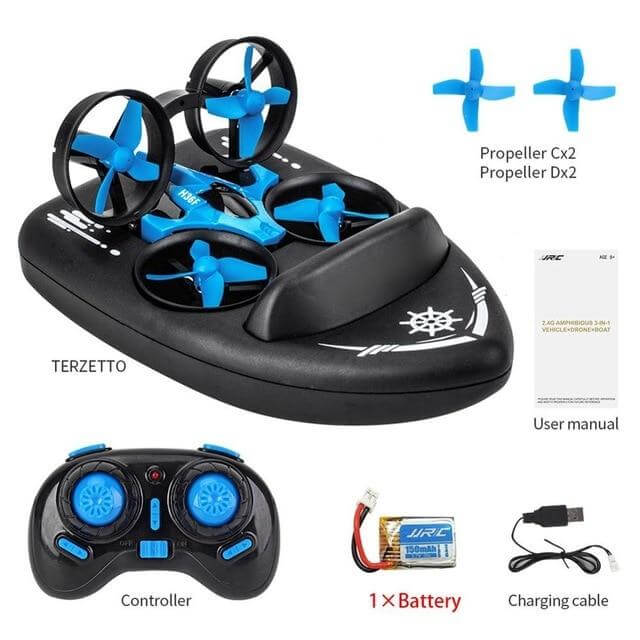 Headless Water-Ground-Air Drone