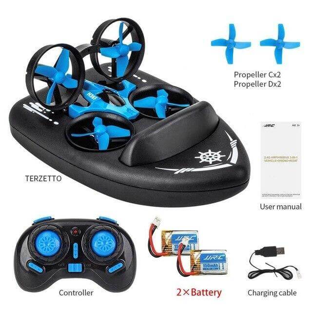 Headless Water-Ground-Air Drone