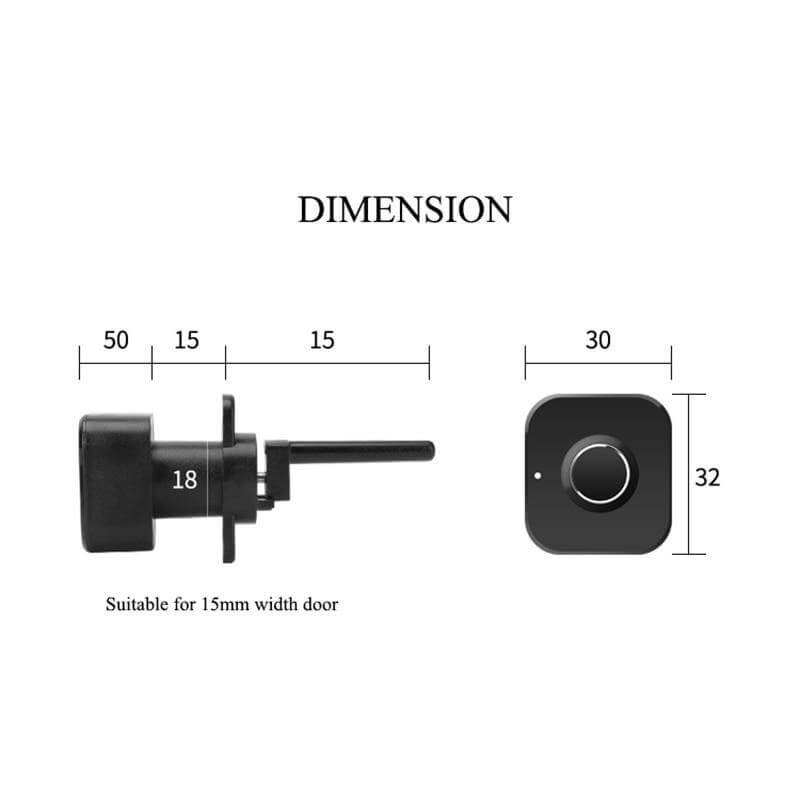 Smart Keyless Biometric Fingerprint Cabinet Lock