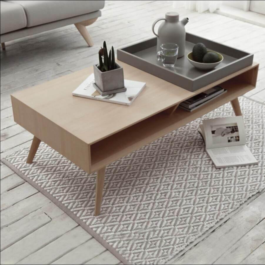 Stylish New Century Mavi's Modern Coffee Table