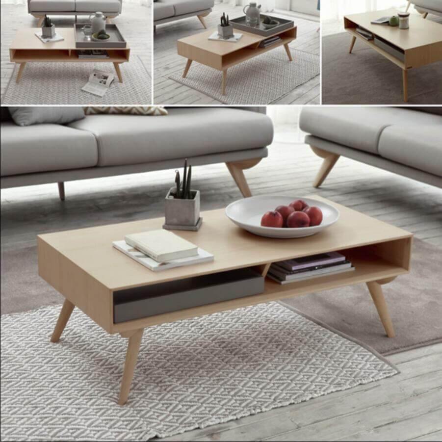 Stylish New Century Mavi's Modern Coffee Table
