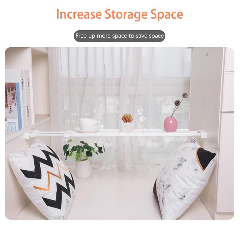 No-Drill Adjustable Kitchen Cabinet Organizer Rack