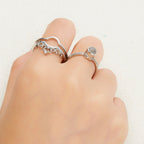 100 Languages I Love You Projection Crown Couple Ring