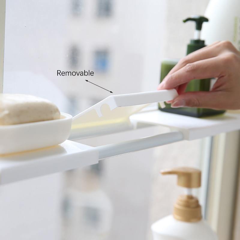 No-Drill Adjustable Kitchen Cabinet Organizer Rack