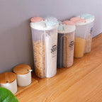 Kitchen Transparent Flower Sealed Storage Tank