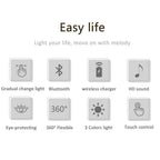 Bluetooth Speaker Wireless Charger Table Lamp