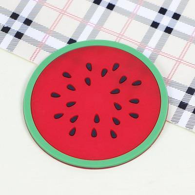 5pcs Silicon Custom Fruit Coasters