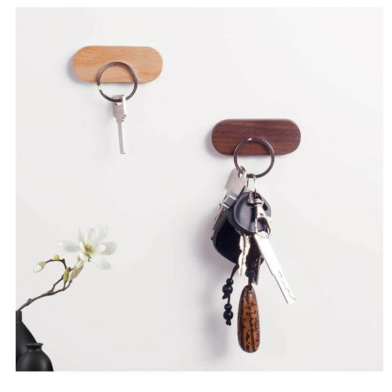 Magnetic Elegant Wood Key Holder