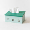 Wooden Nordic House Tissue Box