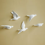 Free Flying Birds Resin Wall Decor