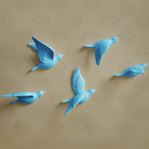 Free Flying Birds Resin Wall Decor