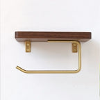 Nordic Wooden Toilet Paper Holder Shelf