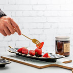 Creative Gold Color Ceramic Plate Set