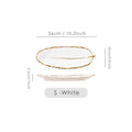 Creative Gold Color Ceramic Plate Set