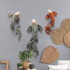 Modern Fengshui Resin 3D Wall Sticker Fish