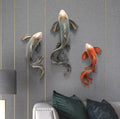Modern Fengshui Resin 3D Wall Sticker Fish