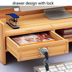 Multifunction Desktop Monitor Riser Computer Organizer