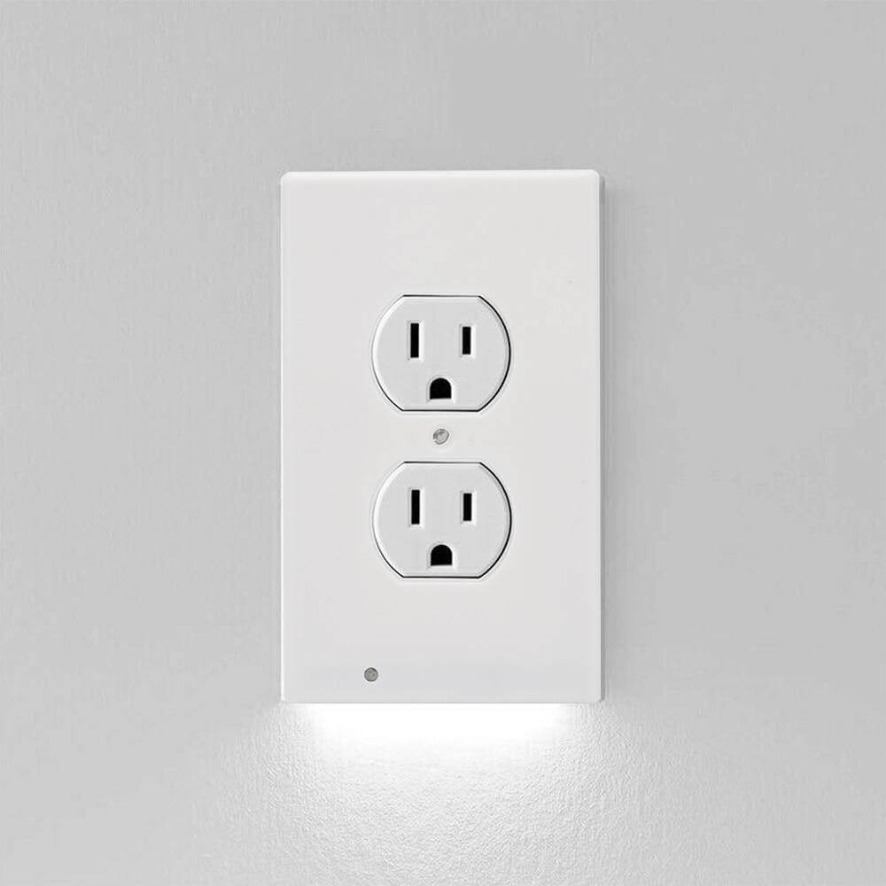 Outlet Cover Wall Plate With Led Night Lights