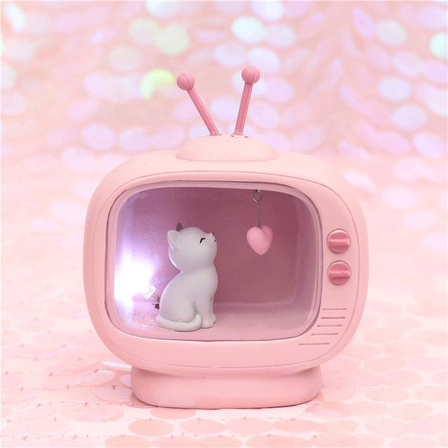 Cozy Cat TV Mini Night Lamp