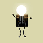 Mini Man Robot Art Wall Lamp