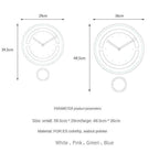 Silent 3D Pendulum Wall Clock