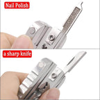 Stainless Steel Multifunctional Camping Keychain Tool