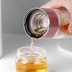 2in1 Large Double Glass Tea Infuser Bottle
