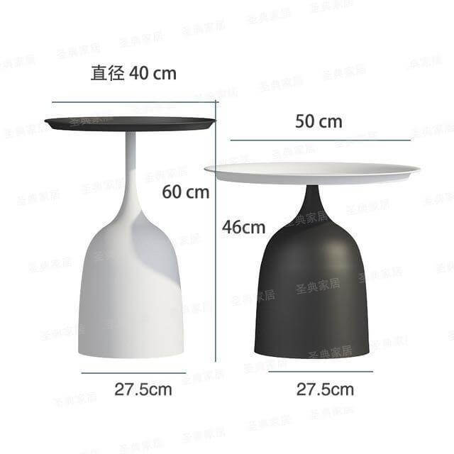 luxury Nordic Iron Metal Bracket Light Side Table