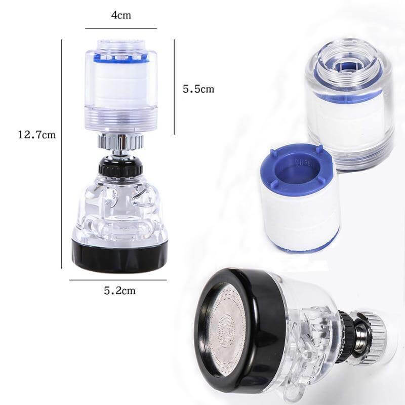 Multifunction Rotatable Water Spray Faucet Filter