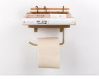 Nordic Wooden Toilet Paper Holder Shelf