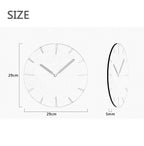 Novel Grey Life Wooden Wall Clock