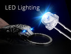 Elegant Leather Leopard Keychain Light
