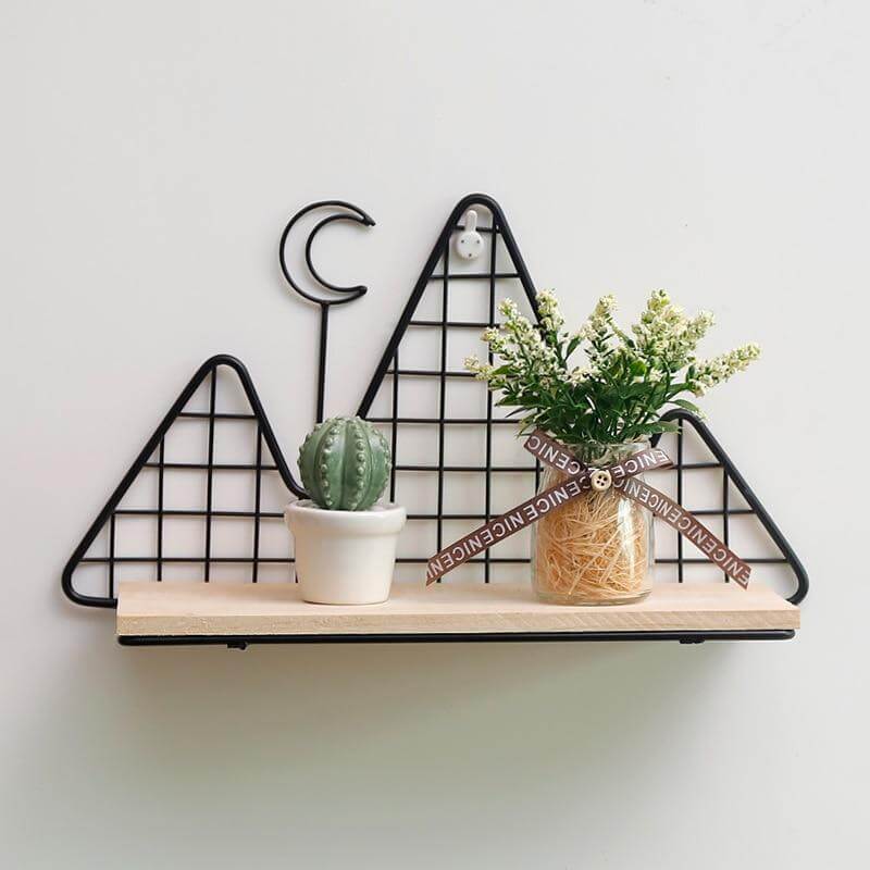 Nordic Style Metal Wall Shelf