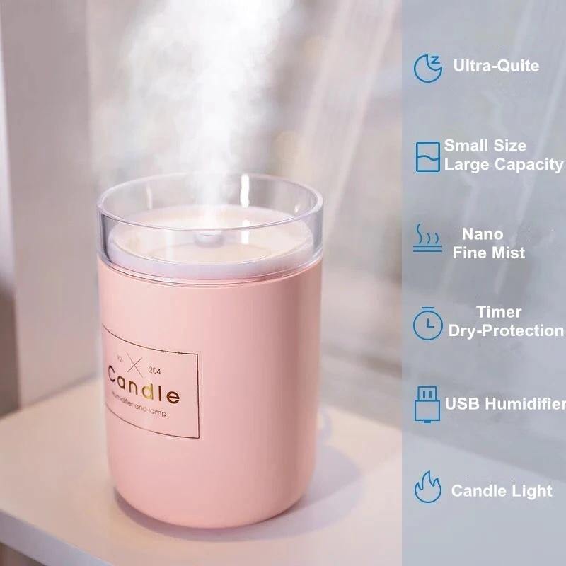Ultrasonic Candle Essential Oil Diffuser