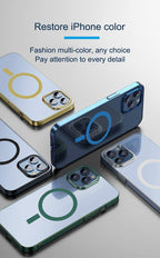 Transparent Magnetic Charger Case for iPhone 12