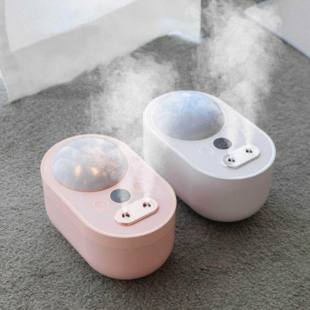 Aromatherapy Humidifier Diffuser Projection Night Lamp
