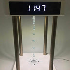 Anti Gravity Levitating Water Drops Hourglass Fountain Lamp
